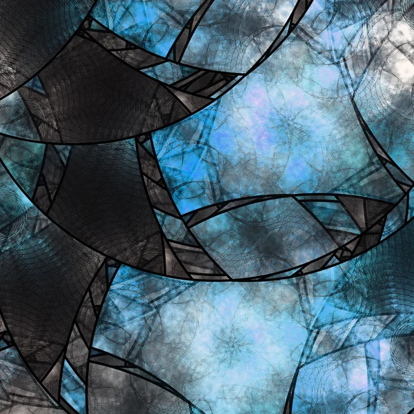 Broken glass fractal pattern, digital artwork for creative graphic design — Stock Photo, Image