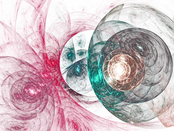 Kleurrijke organische fractale patroon, digitale kunst voor creatieve grafisch ontwerp — Stockfoto