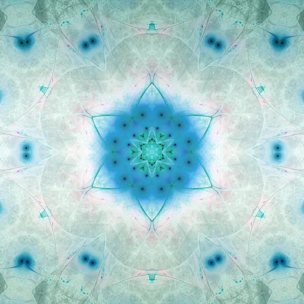 Abstrakt fraktal stjärnan av David, digitala konstverk för kreativ grafisk design — Stockfoto