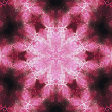 Seamless fractal floral mandala, digital artwork for creative graphic design