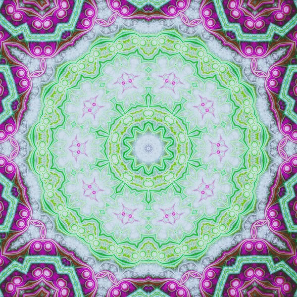 Mandala fractal brillant, illustration numérique pour la conception graphique créative — Photo