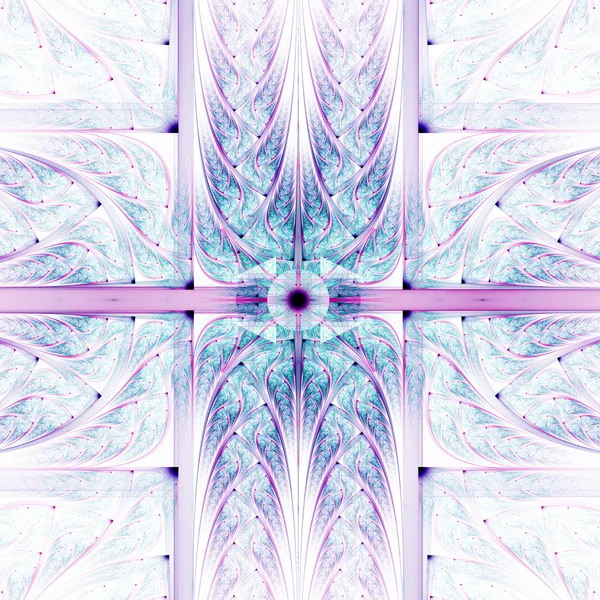 Cruz fractal abstracta, obra de arte digital para el diseño gráfico creativo — Foto de Stock