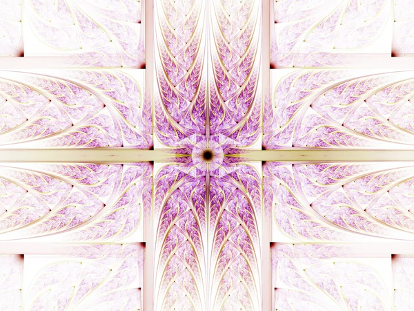 Cruz fractal rosa claro, arte digital para design gráfico criativo — Fotografia de Stock