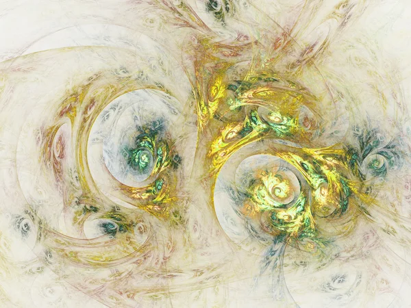 Χρυσό fractal οργανική υφή, ψηφιακά έργα τέχνης για δημιουργική Γραφιστικής — Φωτογραφία Αρχείου