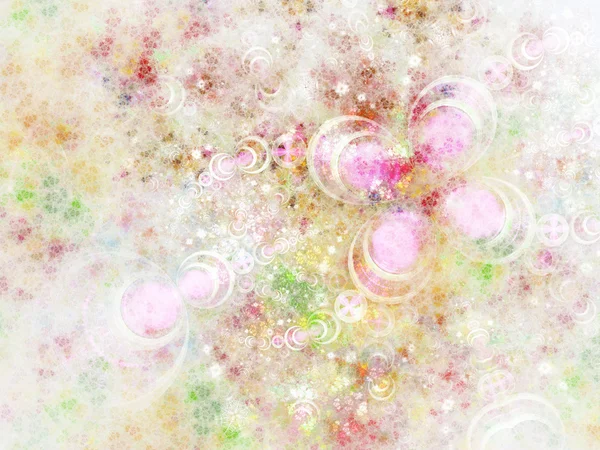Light faded fractal floral texture, digital artwork for creative graphic design — Stock fotografie