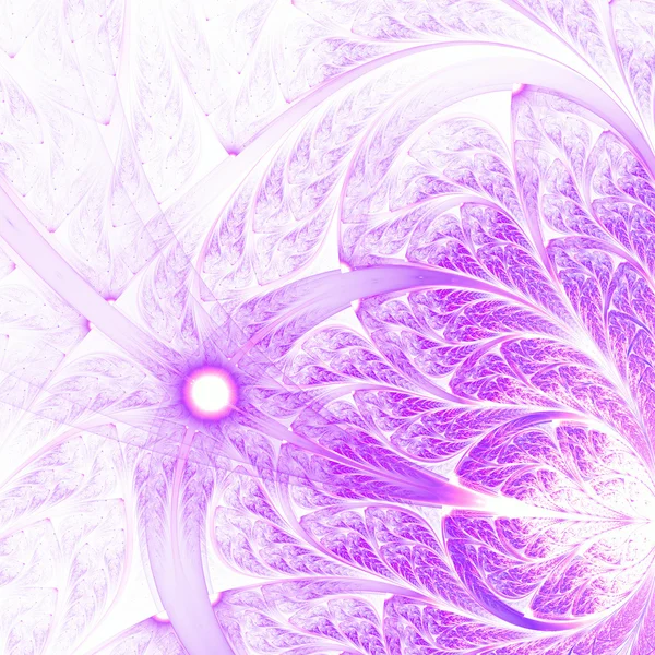 Abstract purple fractal flower — Stok fotoğraf