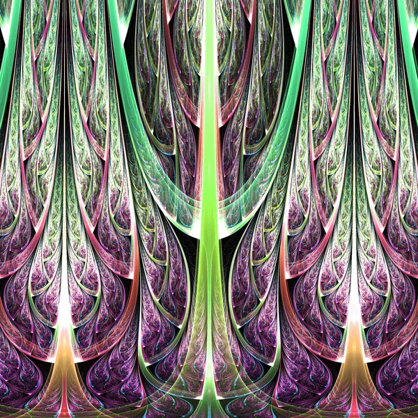 Abstract fractal rainbow pattern, digital artwork for creative graphic design — Stok fotoğraf