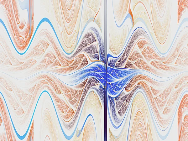 Abstract fractal audio waves, digital artwork for creative graphic design — ストック写真