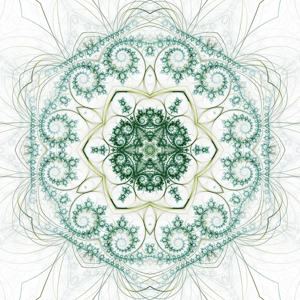 Mandala redemoinho fractal, arte digital para design gráfico criativo — Fotografia de Stock