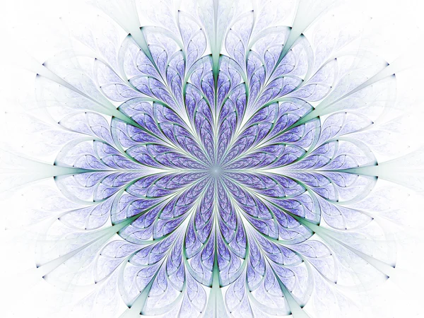 Light violet fractal flower, digital artwork for creative graphic design