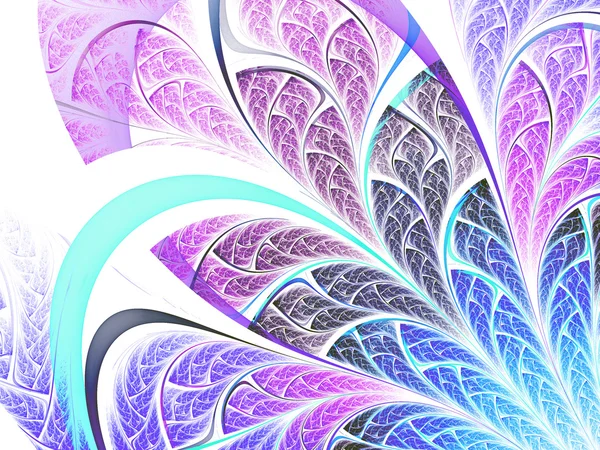 Abstract fractal leaf, digital artwork for creative graphic design — ストック写真