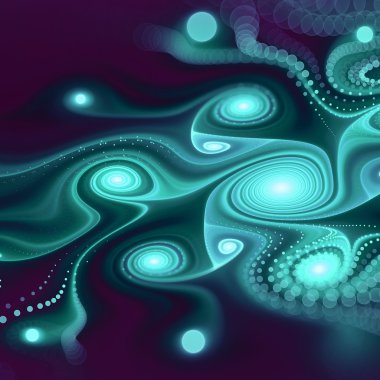 Dark fractal spiral, digital artwork for creative graphic design clipart