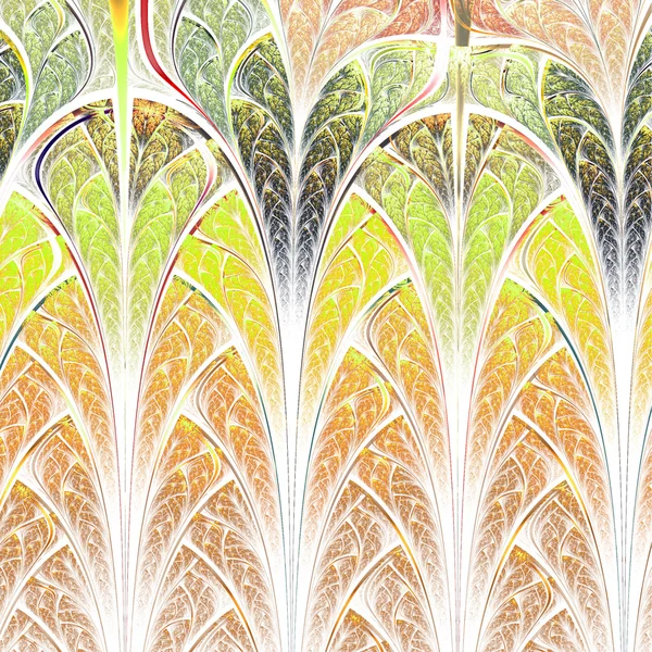 Espiga fractal de ouro abstrato, obra de arte digital para design gráfico criativo — Fotografia de Stock