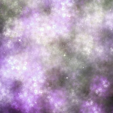 Soyut fraktal gökyüzü bulutlu, yaratıcı grafik tasarım için dijital sanat