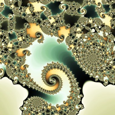 Soyut fraktal girdap deseni, yaratıcı grafik tasarım için dijital sanat