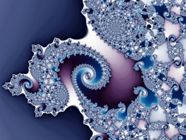 Soyut fraktal su, yaratıcı grafik tasarım için dijital sanat