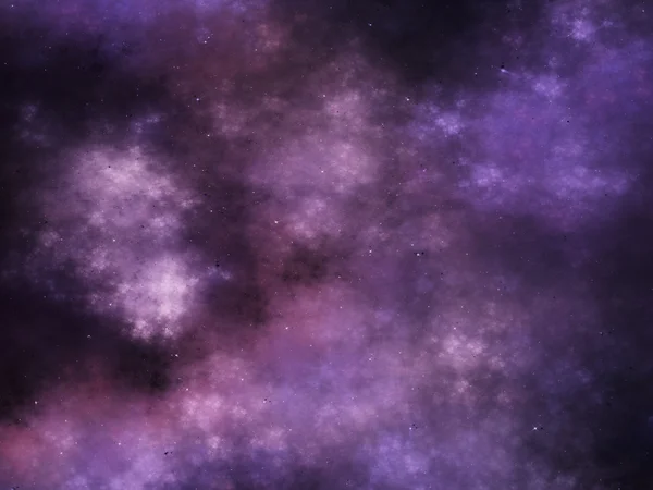 Dark purple fractal sky, digital artwork for creative graphic design — Stock Photo, Image