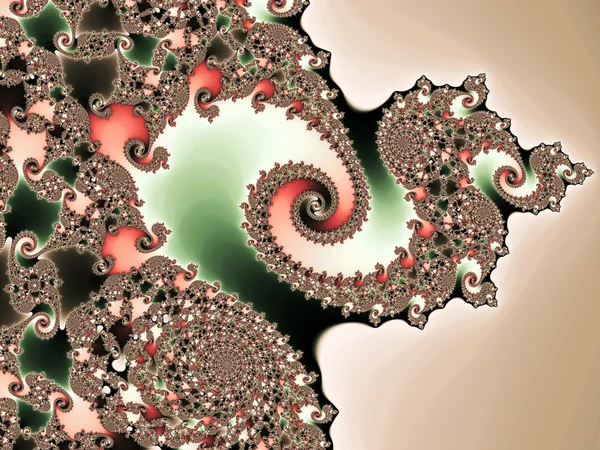 Espiral fractal colorida, obra de arte digital para el diseño gráfico creativo —  Fotos de Stock