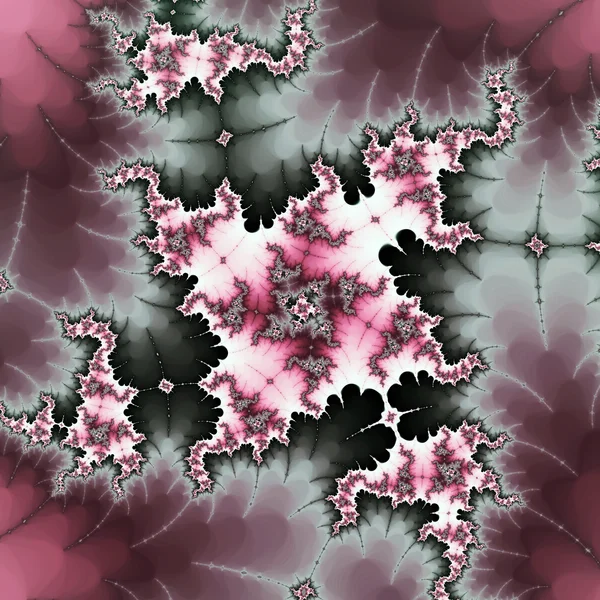 Motif tourbillon fractal rouge, illustration numérique pour la conception graphique créative — Photo
