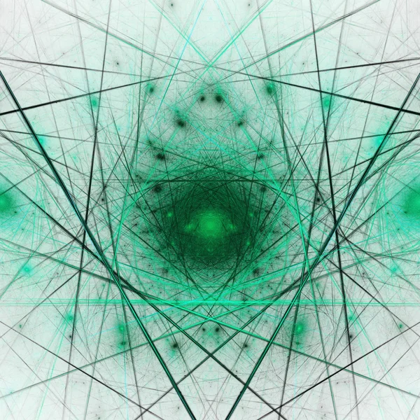 Green fractal web, illustration numérique pour la conception graphique créative — Photo