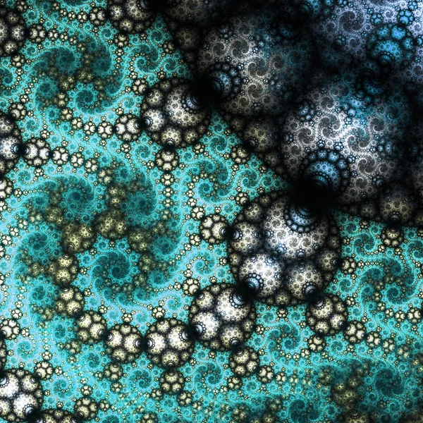 Padrão de redemoinho fractal abstrato, arte digital para design gráfico criativo — Fotografia de Stock