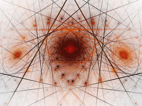 Red fractal web, illustration numérique pour la conception graphique créative — Photo