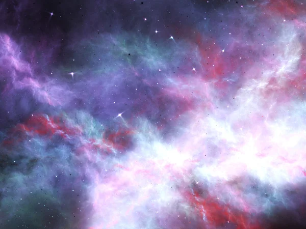 Fraktal streszczenie niebo z gwiazdami, cyfrowych dzieł sztuki na kreatywne projektowanie graficzne — Zdjęcie stockowe