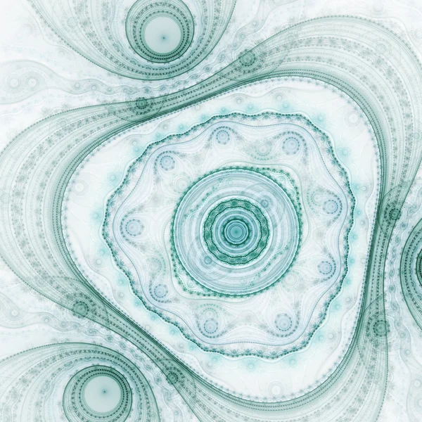 Ελαφρύ πράσινο fractal κουρδιστό, ψηφιακά έργα τέχνης για δημιουργική Γραφιστικής — Φωτογραφία Αρχείου