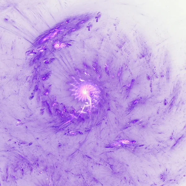 Фиолетовая фрактальная туманность, цифровое искусство для творческого графического дизайна — стоковое фото