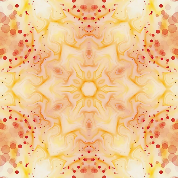 Mandala fractal com tema solar, arte digital para design gráfico criativo — Fotografia de Stock
