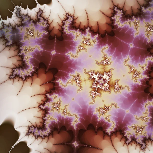 Abstract pink fractal swirly pattern, digital artwork for creative graphic design — Φωτογραφία Αρχείου