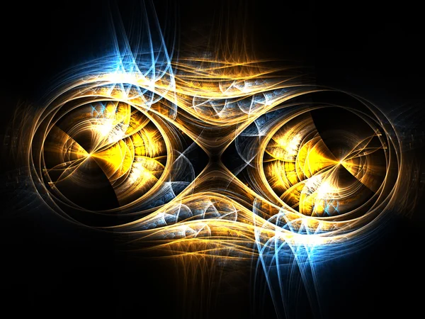 Abstract fractal infinity or eight shape, digital artwork for creative graphic design — Stockfoto