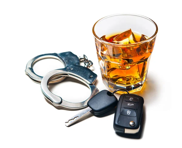 Nicht trinken und Auto fahren — Stockfoto