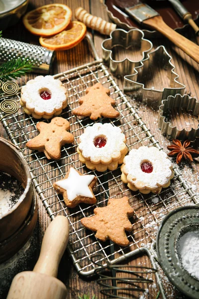 Christmas baking background — Stock Photo, Image