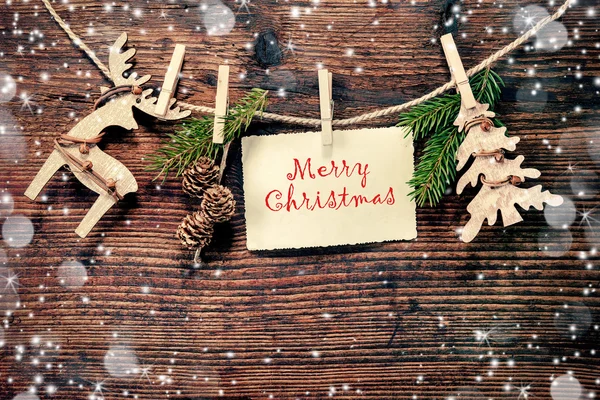 Decorazione natalizia rustica — Foto Stock