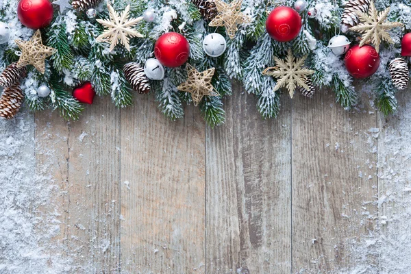 Fondo de Navidad con decoraciones — Foto de Stock