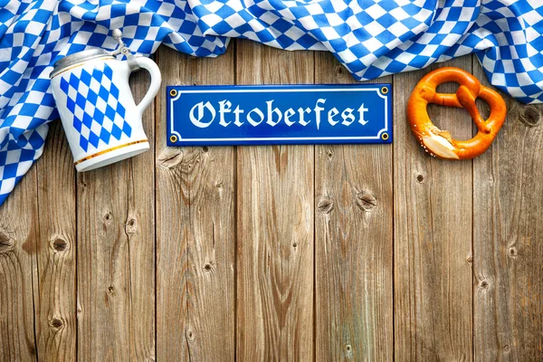 Oktoberfest için rustik arka plan — Stok fotoğraf