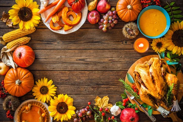 Rostad thanksgiving kalkon — Stockfoto