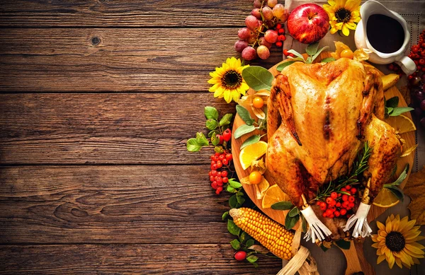 Rostad thanksgiving kalkon — Stockfoto