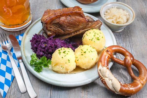 Beierse maaltijd — Stockfoto