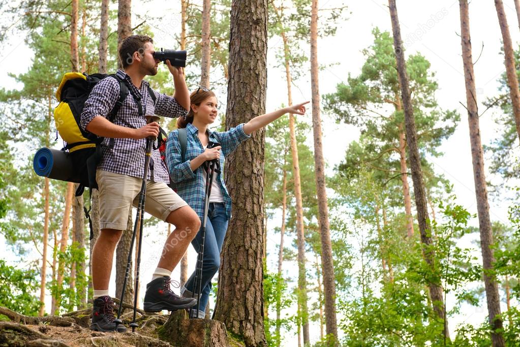 Hiking couple