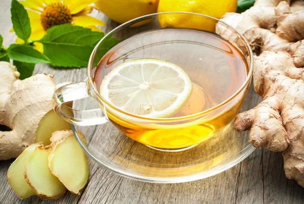 Cup of ginger tea — Stock Photo, Image