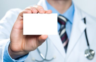 dokter bedrijf leeg visitekaartje