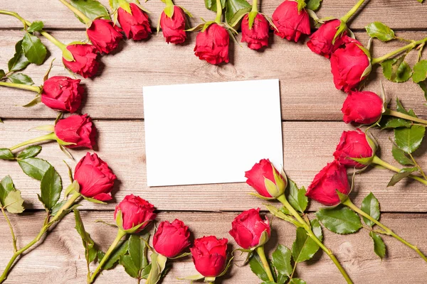 Quadro de rosas frescas — Fotografia de Stock