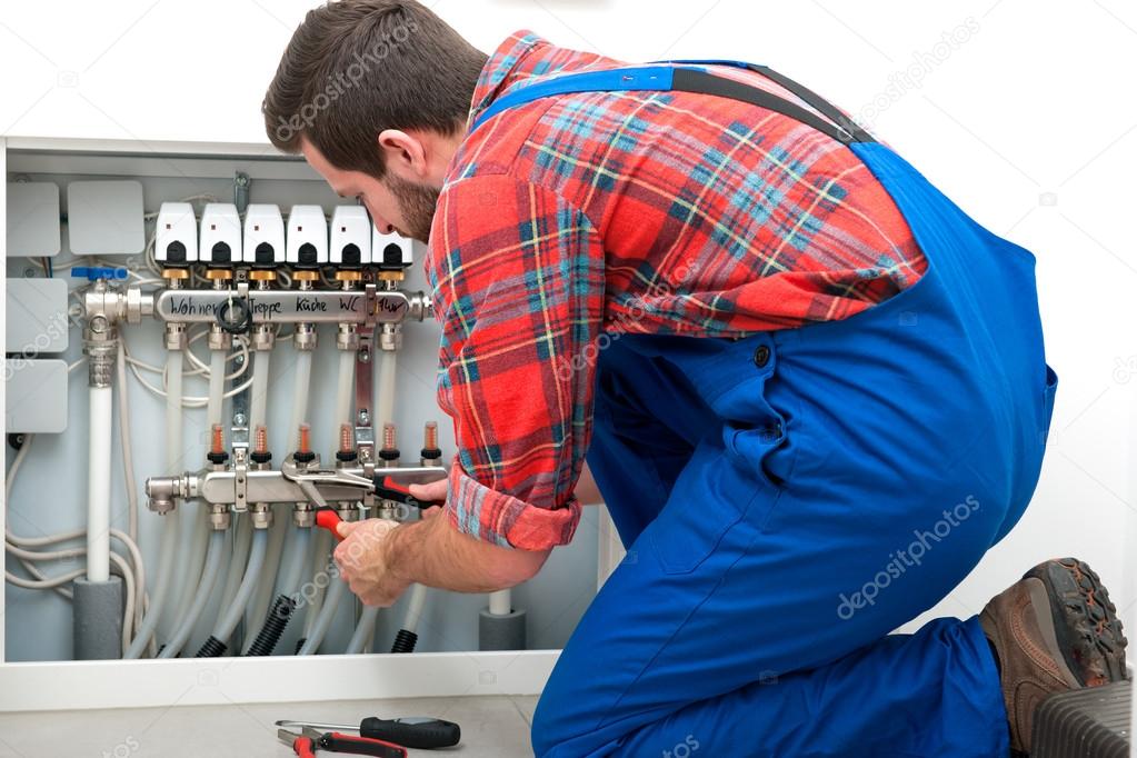 Technician at the work