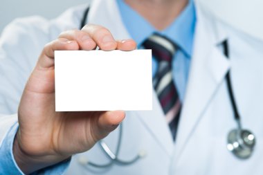 dokter bedrijf leeg visitekaartje