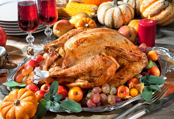 Thanksgiving kalkon — Stockfoto