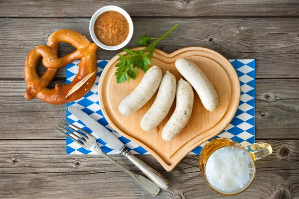 Bavarian white sausage — стокове фото