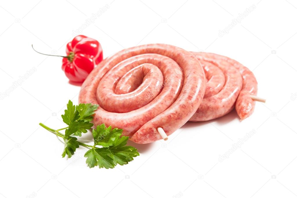 raw pork sausages