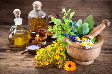 Alternative medicine, Herbal medicine clipart